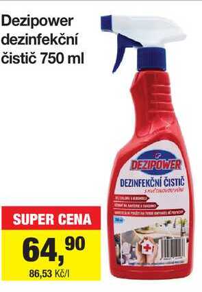 Dezipower dezinfekční čistič 750 ml Šlak