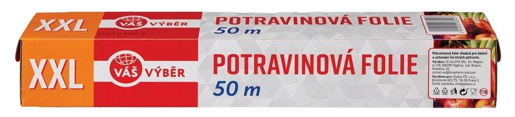 VÁŠ VÝBĚR Potravinová fólie 50 m, 1 KS