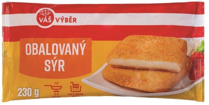 VÁŠ VÝBĚR Obalovaný sýr, 230 g