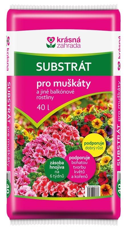 Substrát pro muškáty Krásná zahrada, 1 KS