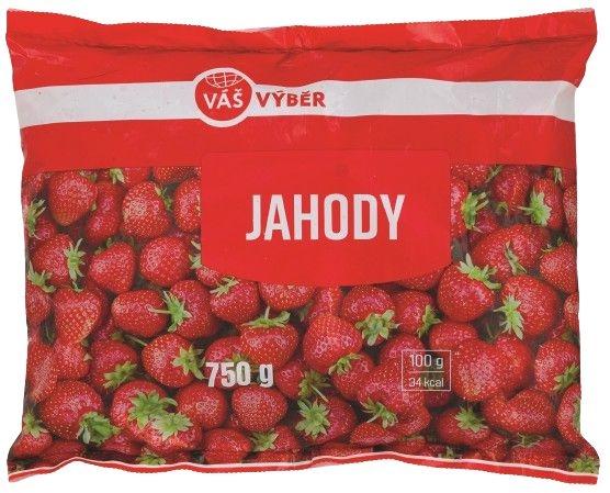 VÁŠ VÝBĚR Mražené jahody, 750 g