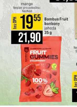 Bombus Fruit bonbony jahoda 35 g 