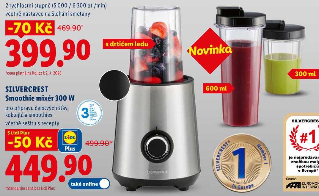 SILVERCREST Smoothie mixér 300 W 
