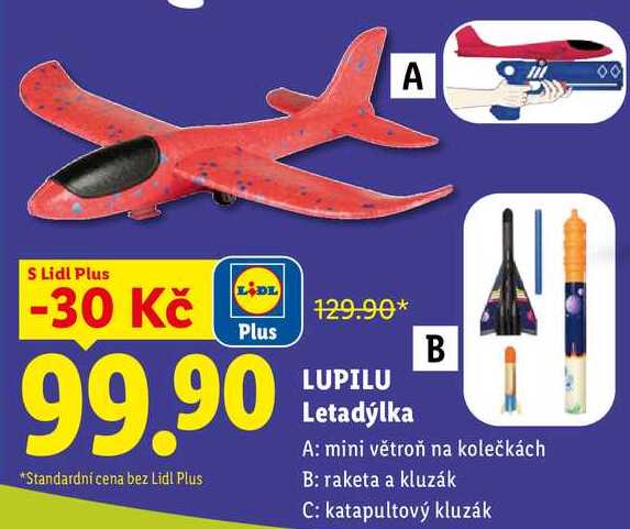 LUPILU Letadýlka Lidl