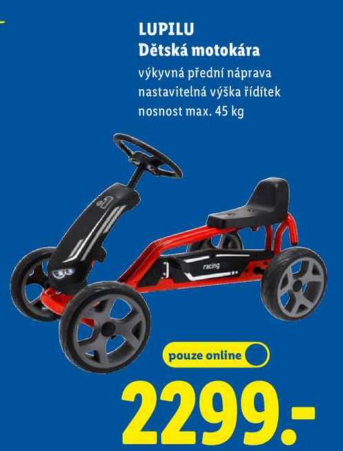 LUPILU Dětská motokára Lidl