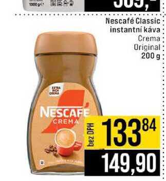 Nescafé Classic instantní káva Crema Original 200 g
