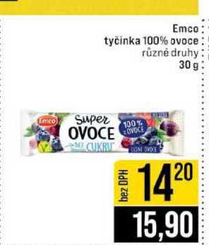 Emco tyčinka 100% ovoce různé druhy 30 g