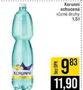 Korunní ochucená různé druhy 1,5l