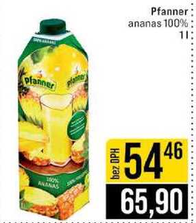 Pfanner ananas 100% 1l