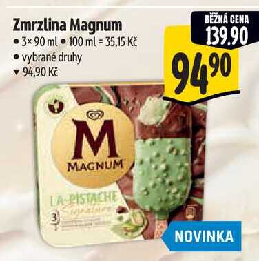 Zmrzlina Magnum, 3x 90 ml