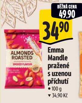 Emma Mandle pražené s uzenou příchutí, 100 g