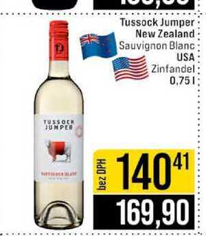 Tussock Jumper New Zealand Sauvignon Blanc USA Zinfandel 0,75l