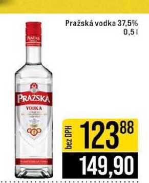 Pražská vodka 37,5% 0,5l