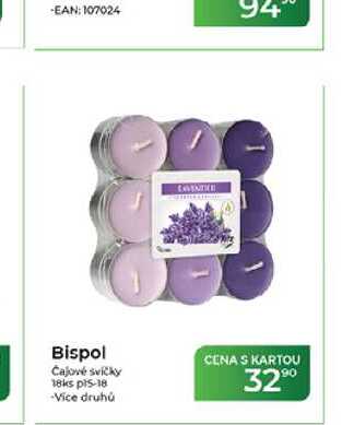 Bispol Čajové svíčky 18ks