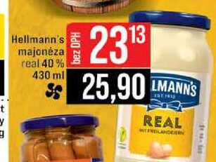 Hellmann's majonéza real 40% 430 ml 