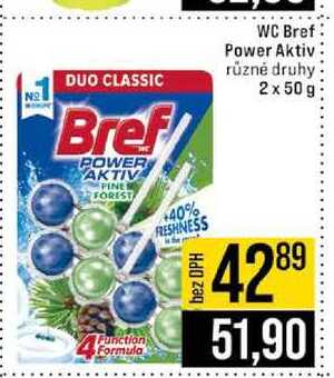 Bref Power Aktiv různé druhy 2x 50 JIP