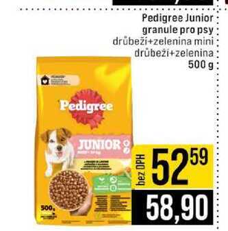 Pedigree Junior granule pro psy drůbeži+zelenina mini drůbeží+zelenina 500 g