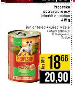 Propesko potrava pro psy jehněčí v omáčce 415 g