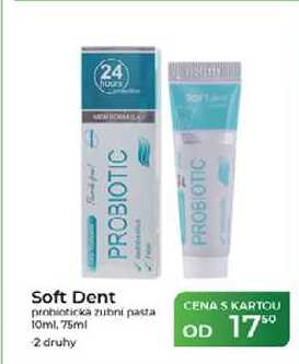 Soft Dent probiotická zubní pasta 10ml, 75ml