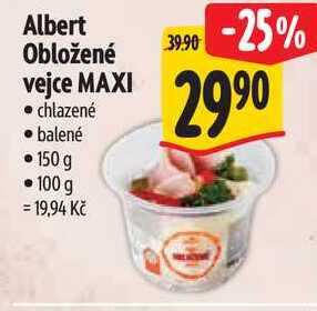 Albert Obložené vejce MAXI, 150 g