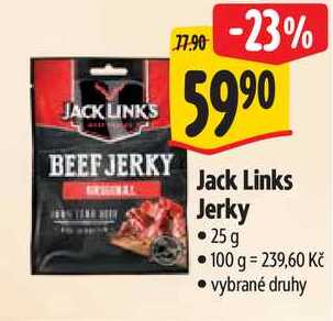 Jack Links Jerky, 25 g