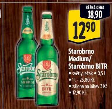 Starobrno BITR, 0,5 l
