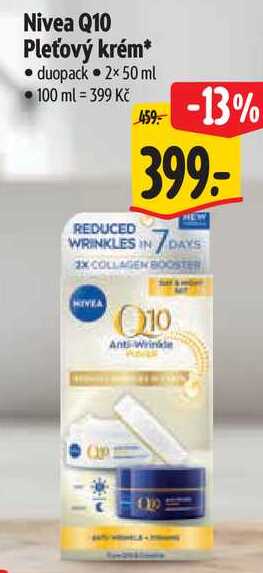 Nivea Q10 Pleťový krém, 2x 50 ml Albert