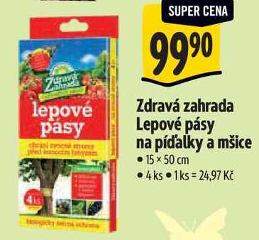 Zdravá zahrada Lepové pásy na píďalky a mšice, 4 ks Albert