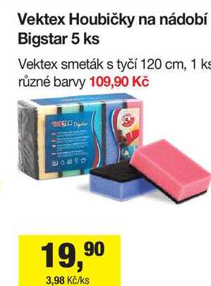 Vektex Houbičky na nádobí Bigstar 5 ks Šlak