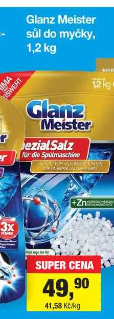 Glanz Meister sůl do myčky, 1,2 kg Šlak