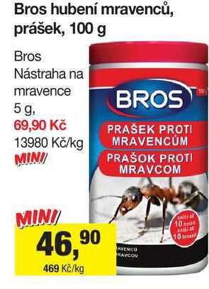 Bros hubení mravenců, prášek, 100 g Šlak
