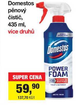 Domestos pěnový čistič, 435 ml Šlak