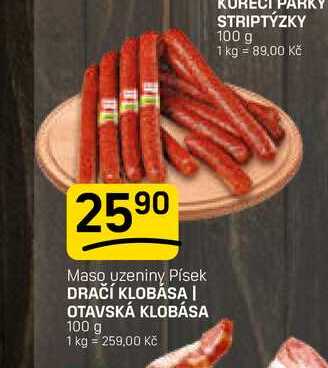 DRAČÍ KLOBÁSA | OTAVSKÁ KLOBÁSA 100 g