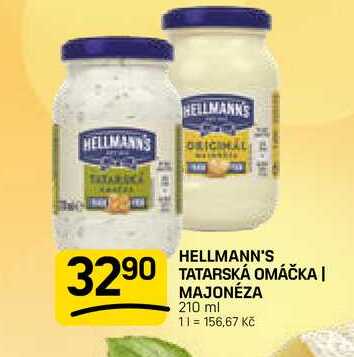 HELLMANN'S TATARSKÁ OMÁČKA | MAJONÉZA 210 ml