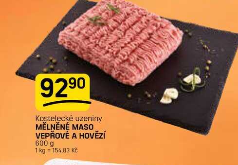 MĚLNĚNÉ MASO VEPŘOVÉ A HOVĚZÍ 600 g 
