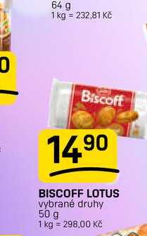 BISCOFF LOTUS vybrané druhy 50 g