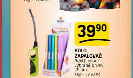 SOLO ZAPALOVAČ flexi | colour vybrané druhy 29 cm 1 ks