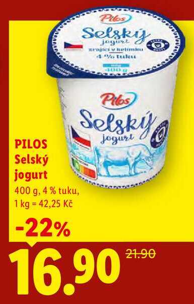 PILOS Selský jogurt, 400 g