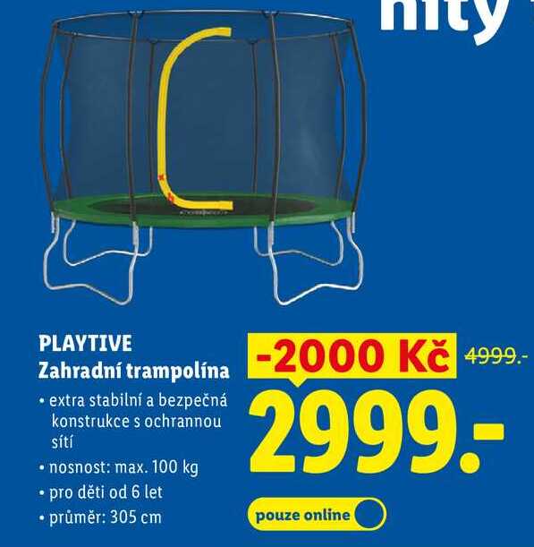 PLAYTIVE Zahradní trampolína 