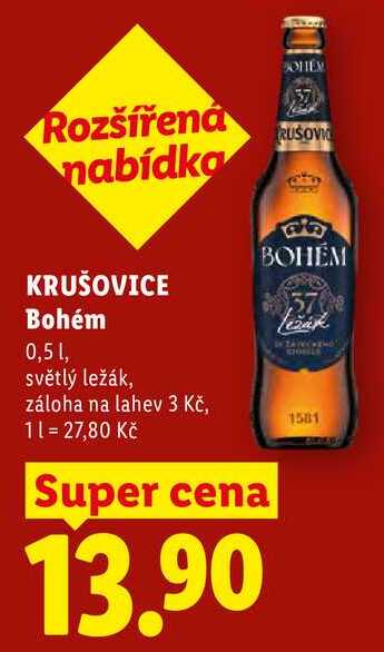 KRUŠOVICE Bohém, 0,5 l