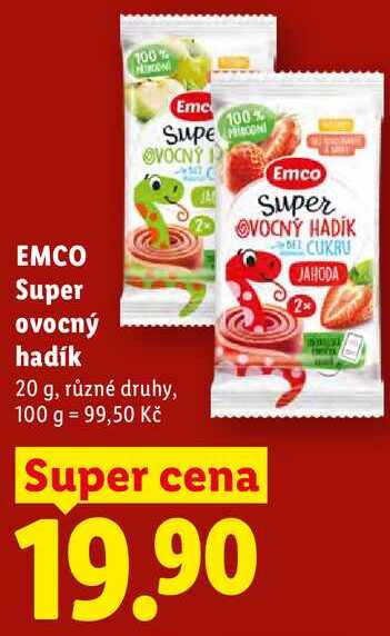 EMCO Super ovocný hadík, 20 g