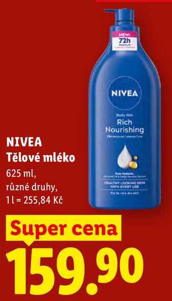 NIVEA Tělové mléko, 625 ml Lidl