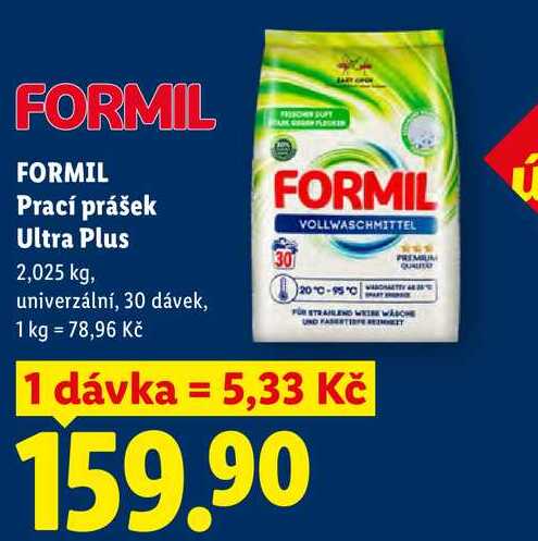FORMIL Prací prášek Ultra Plus, 2,025 kg/30 dávek