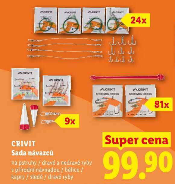 CRIVIT Sada návazců    