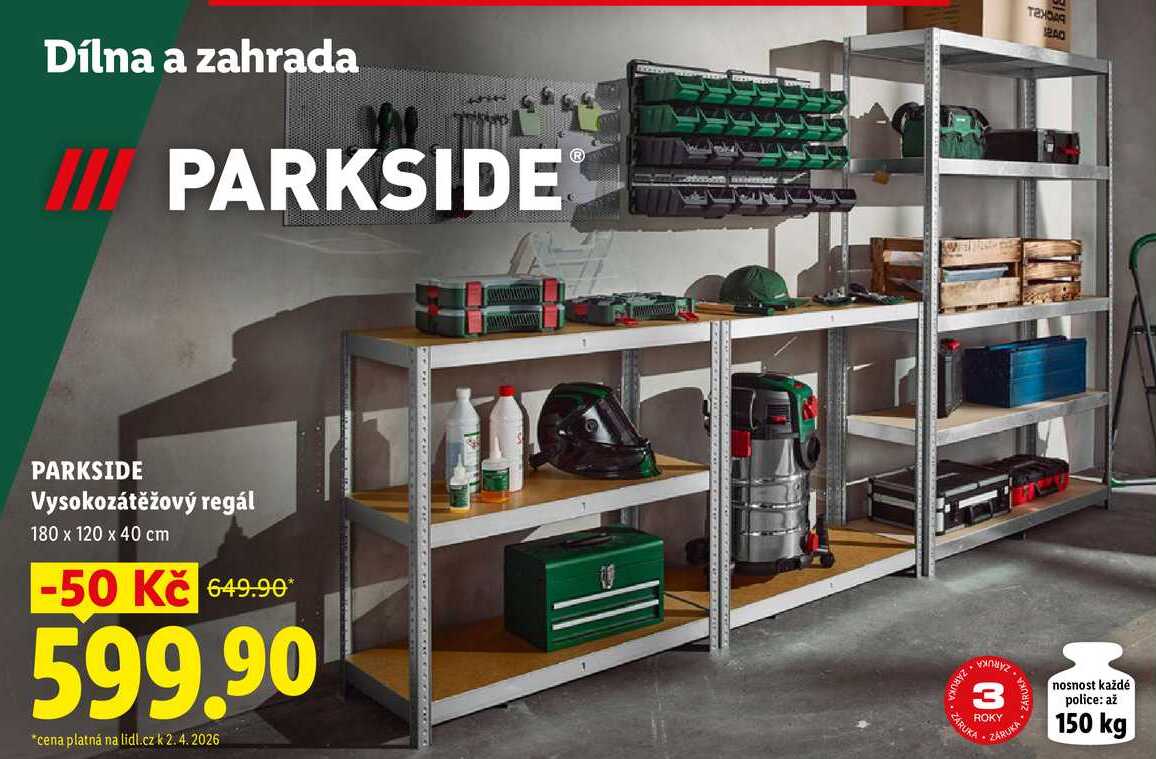 PARKSIDE Vysokozátěžový regál