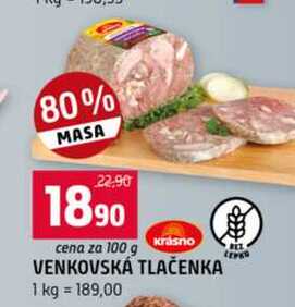 VENKOVSKÁ TLAČENKA 100g