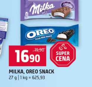 MILKA, OREO SNACK 27 g
