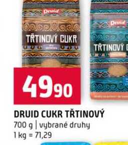 DRUID CUKR TŘTINOVÝ 700 g vybrané druhy