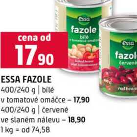 ESSA FAZOLE 400/240 g