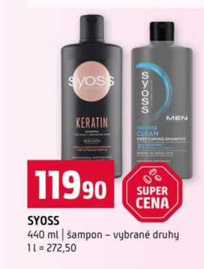 Syoss 440 ml šampon vybrané druhy Terno